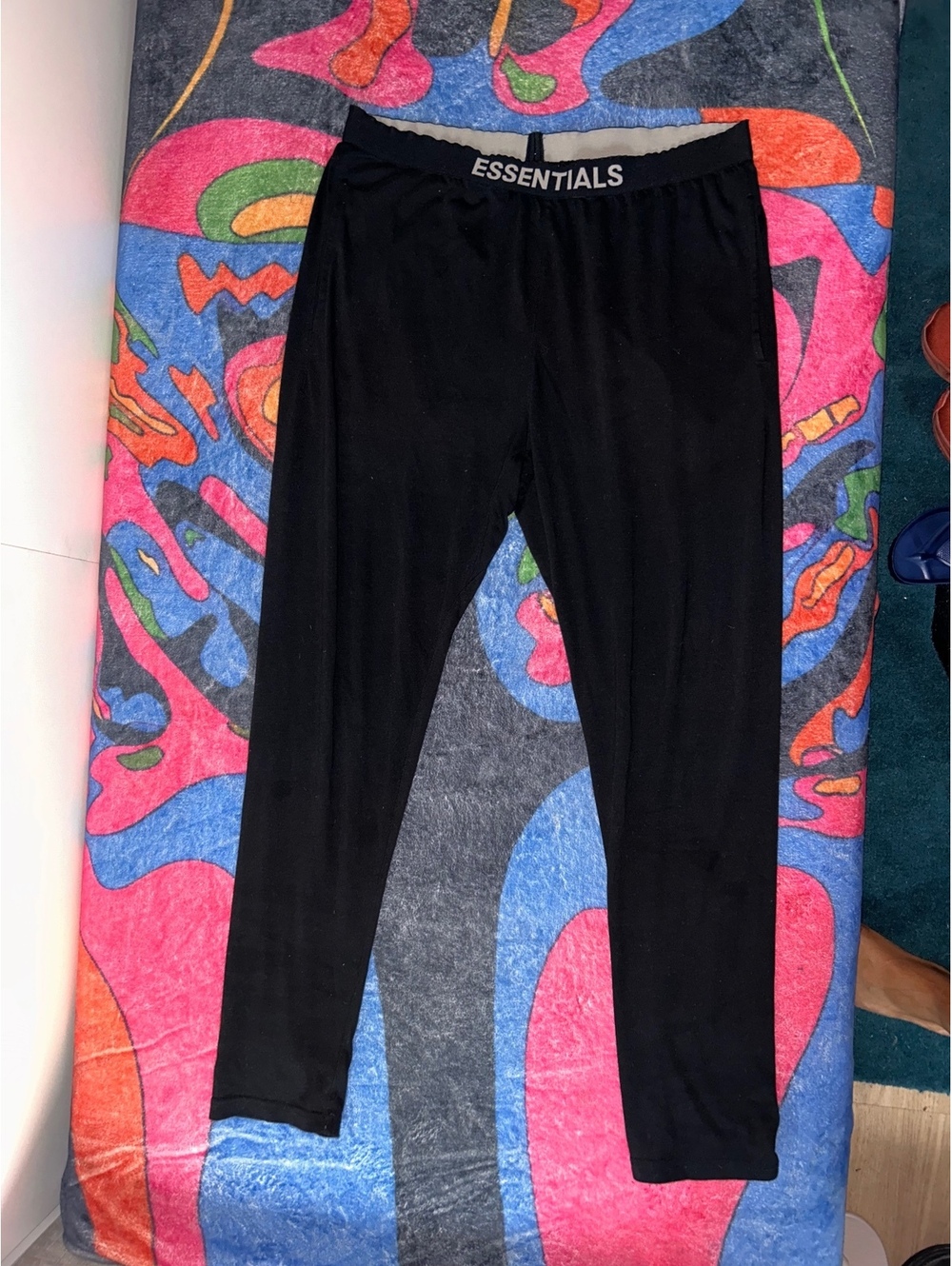 Essentials men’s Black pajama pants